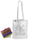 LL5521.Colouring Long Handle Cotton Bag & Crayons