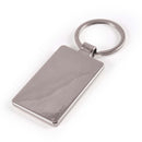 LL3526.Rectangle Bamboo Zinc Keytag